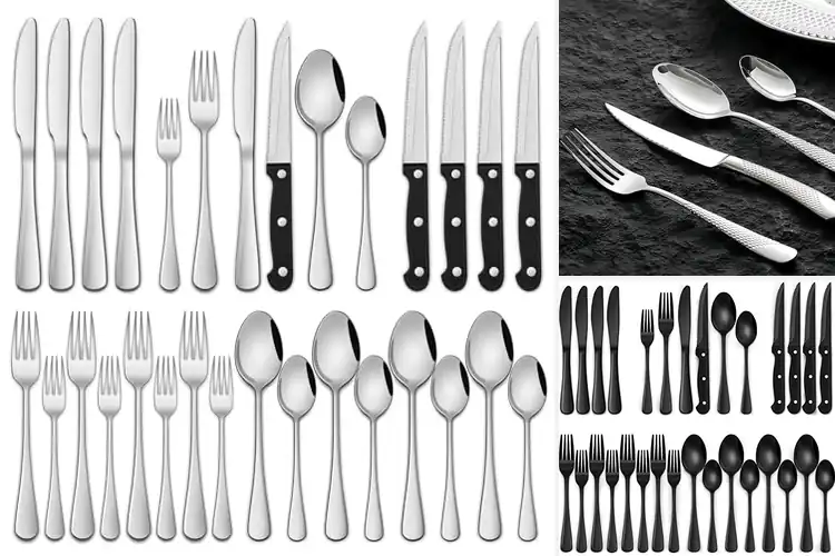 Detailed view of Best 24 Piece Flatware Sets