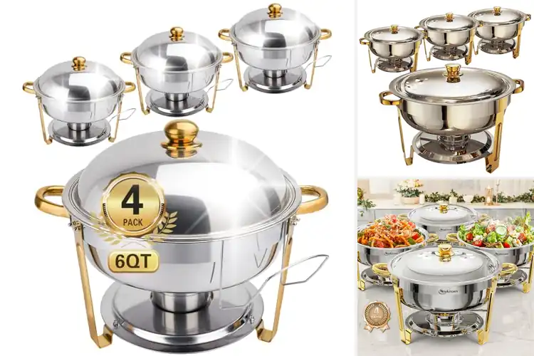 Detailed view of 10 Best 6-Quart Buffet Chafing Dishes to Keep Food Hot & Fresh