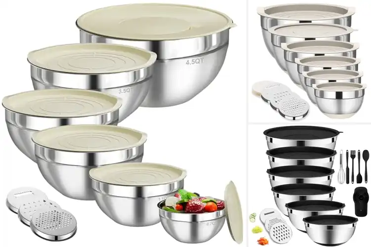 Detailed view of Best 6 Size Mixing Bowls for Easy, Efficient Kitchen Prep