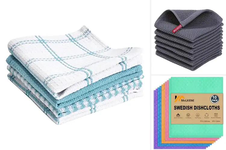 Detailed view of 10 Best Absorbent Dish Cloths: Soak & Wipe Easy