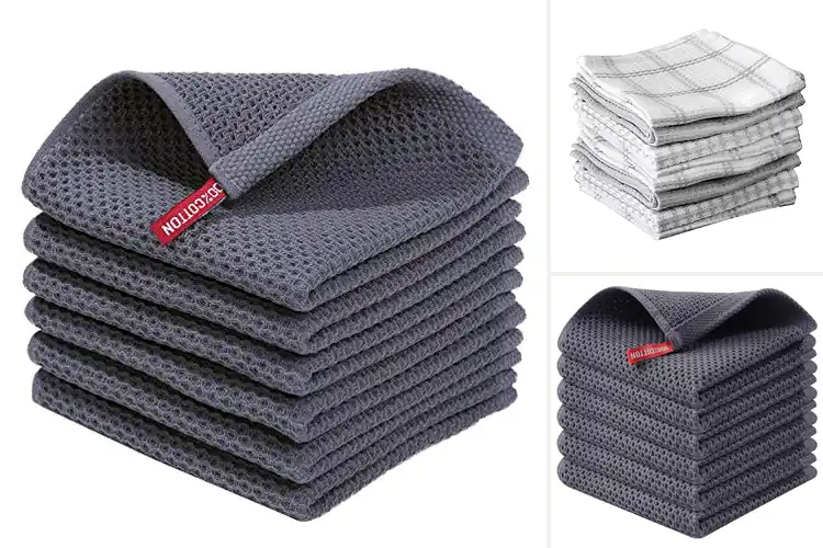 Detailed view of 10 Best Absorbent Waffle Weave Dish Cloths: Save Money
