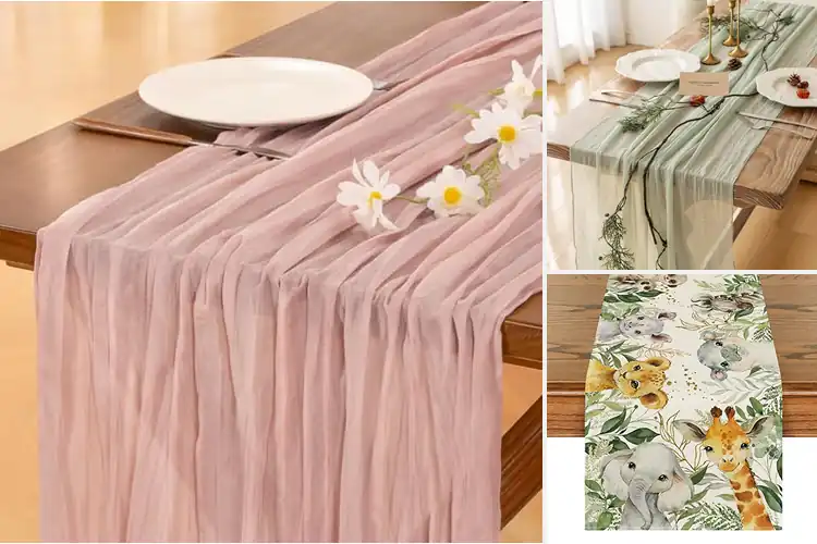 Detailed view of 10 Best Baby Shower Runners: Perfect Table Décor Ideas