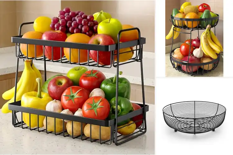 Detailed view of Best Black Fruit Baskets