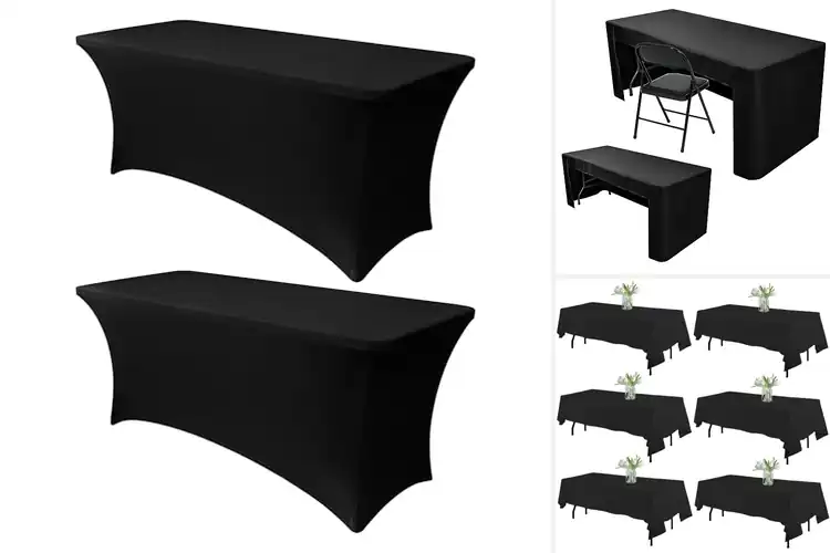 Detailed view of Best Black Tablecloths For Events: 10 Elegant, Durable Picks