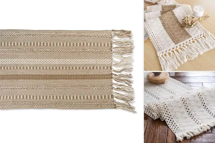 Detailed view of 10 Best Boho Farmhouse Table Runners: Style Guide
