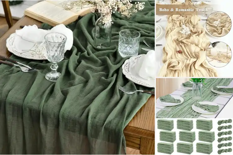 Detailed view of Best Boho Gauze Table Decor: 4 Elegant Picks for Any Event