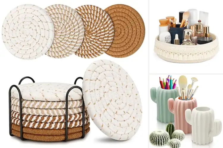 Detailed view of 10 Best Boho Themed Table Accessories: Cozy & Stylish