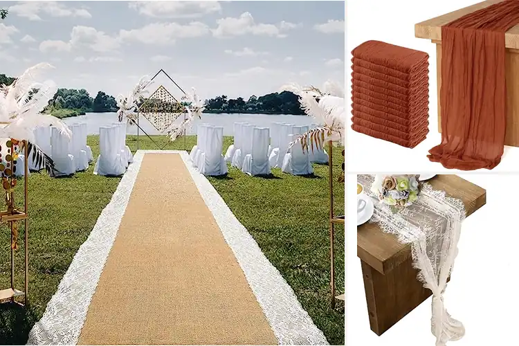 Detailed view of 10 Best Boho Wedding Runners: Style Your Aisle