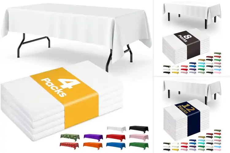 Detailed view of Best Budget Disposable Tablecloths Pack