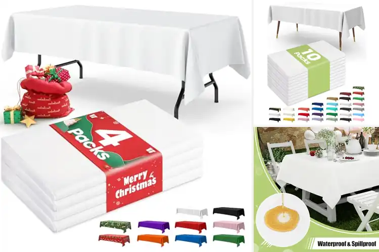 Detailed view of 10 Best Budget Disposable Tablecloths: Easy Setup