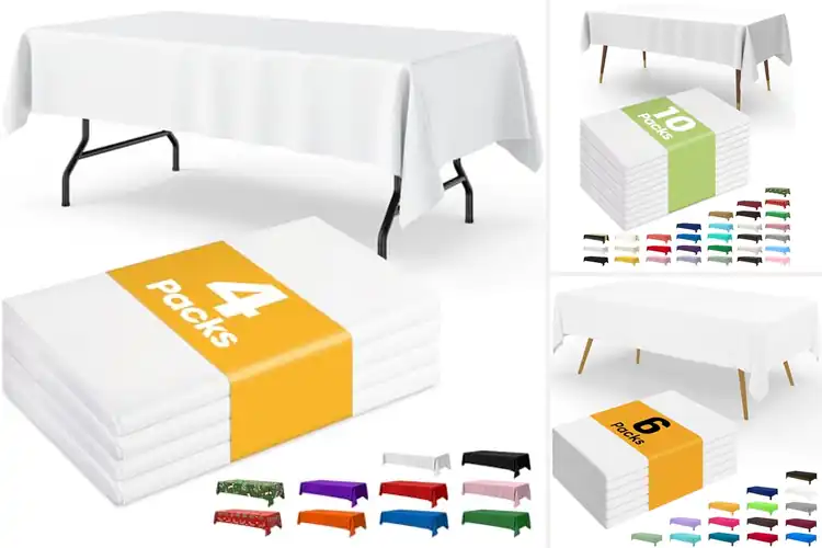 Detailed view of 10 Best Budget-Friendly Disposable Tablecloths Easy Cleanup