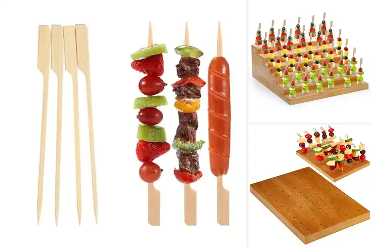 Detailed view of 6 Best Buffet Appetizers Skewers to Wow Your Guests
