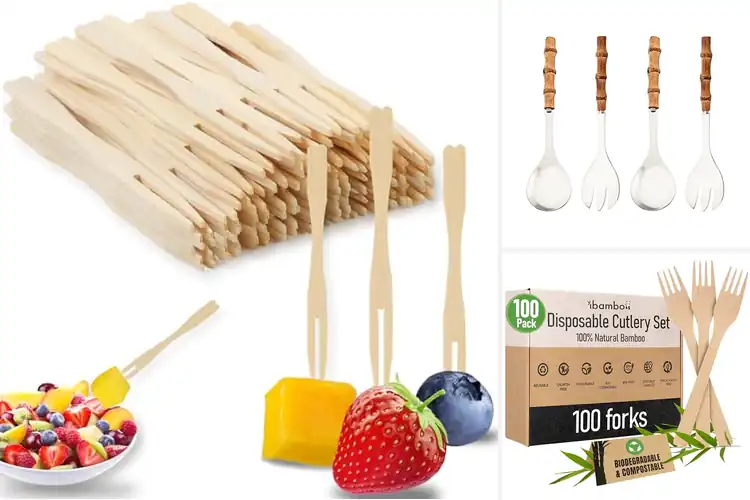 Detailed view of 10 Best Buffet Bamboo Forks: Sustain Your Feasts