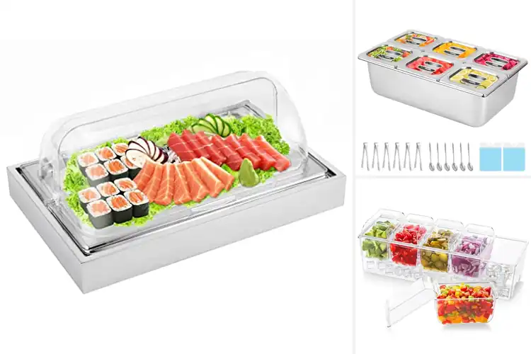 Detailed view of 10 Best Buffet Chilled Trays to Keep Food Fresh Longer