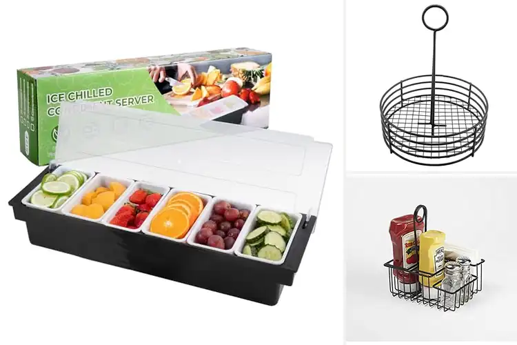 Detailed view of 10 Best Buffet Condiment Caddies for Easy Serving