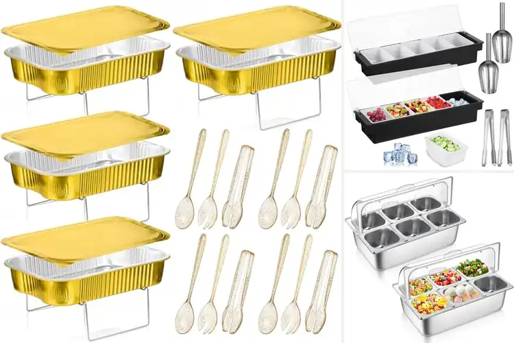 Detailed view of 10 Best Buffet Food Caddies: Fresh & Organized