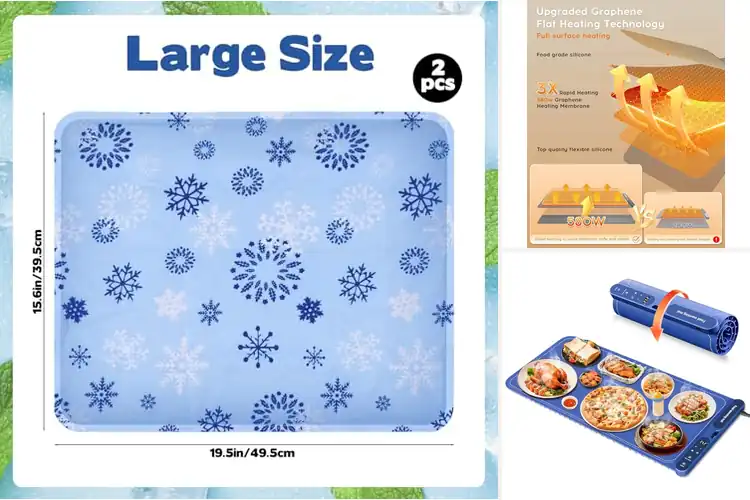Detailed view of 10 Best Buffet Food Mats: Keep Food Warm & Fresh