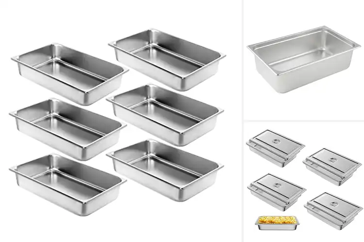 Detailed view of 15 Best Buffet Full Size Food Pans: Keeps Food Hot & Fresh
