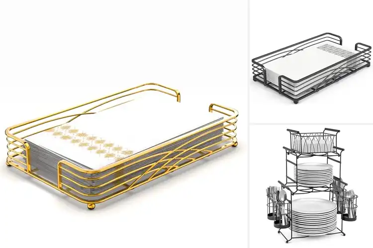 Detailed view of 10 Best Buffet Napkin Organizers for a Stylish Table