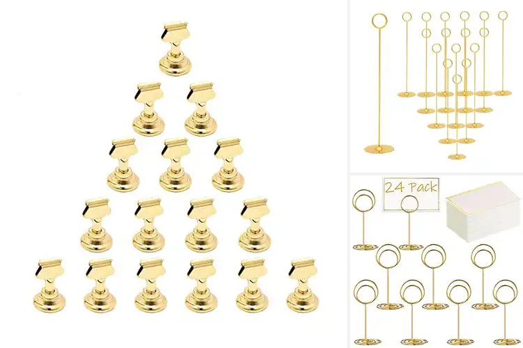Detailed view of 10 Best Buffet Place Card Holders That Wow Guests Instantly