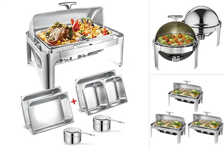 Detailed view of 10 Best Buffet Roll-Top Chafers: Keep Your Food Warm & Fresh