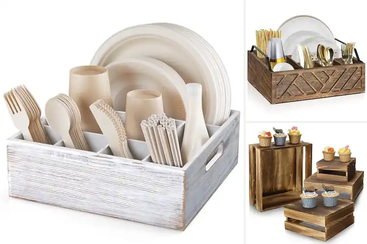 Detailed view of 10 Best Buffet Rustic Organizers That Transform Any Setup