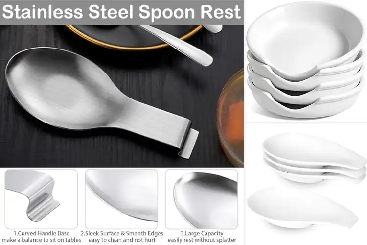 Detailed view of 10 Best Buffet Serving Spoon Holders for Neat Setups