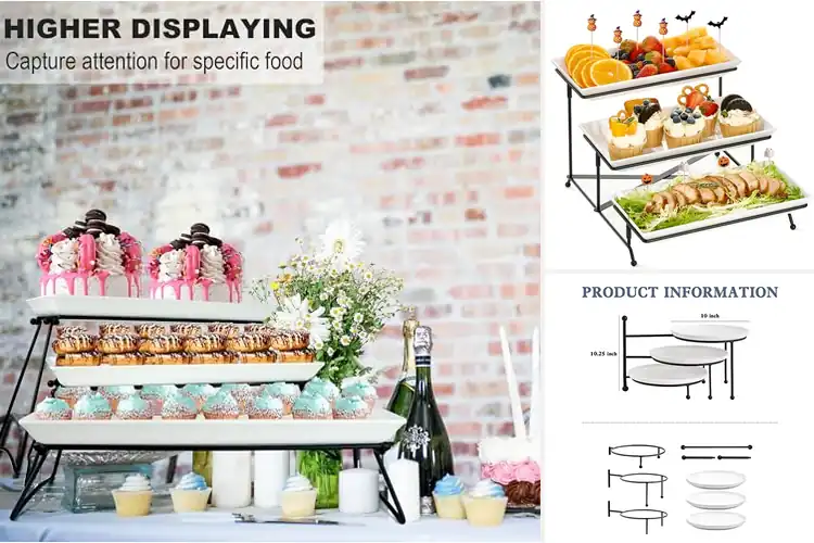 Detailed view of 10 Best Buffet Serving Stands for Stunning Displays