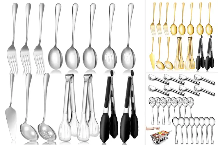 Detailed view of 10 Best Buffet Serving Utensils for Effortless Hosting