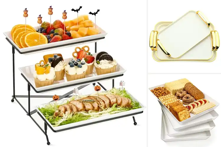 Detailed view of 10 Best Buffet Stackable Trays for Easy, Space-Saving Serving