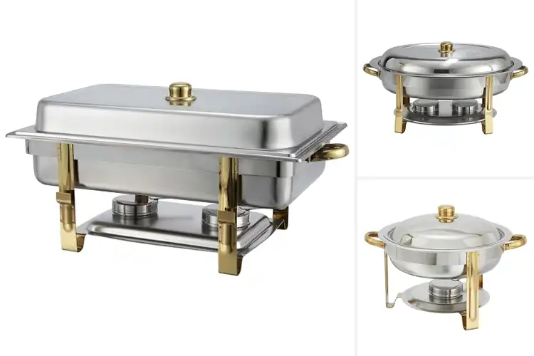 Detailed view of 10 Best Buffet Stainless Steel Chafing Dishes That Impress Guests