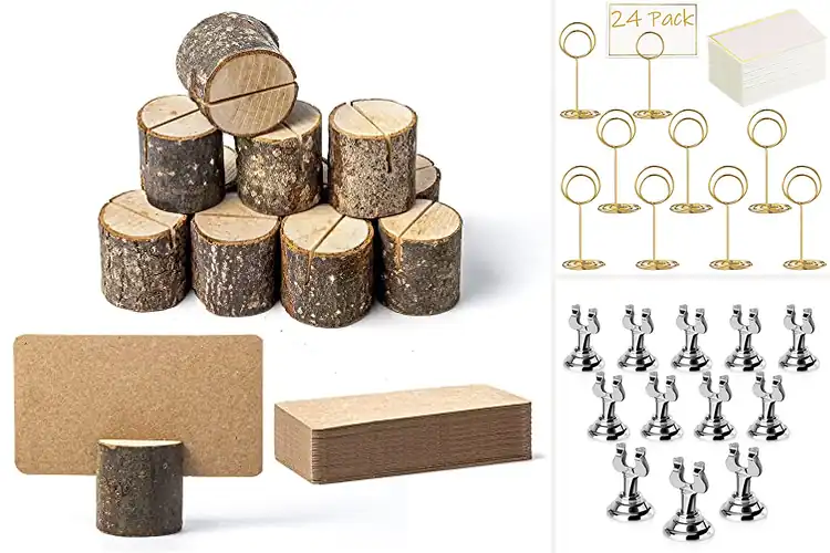 Detailed view of 10 Best Buffet Table Card Holders That Transform Your Setup