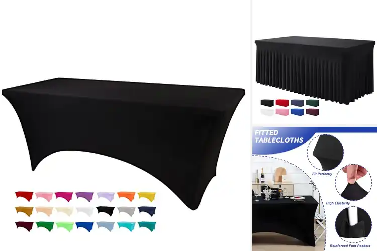 Detailed view of 10 Best Buffet Table Covers for a Sleek, Pro Look