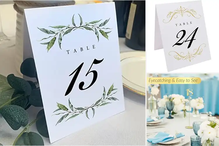 Detailed view of 10 Best Buffet Table Numbers for a Chic, Organized Event