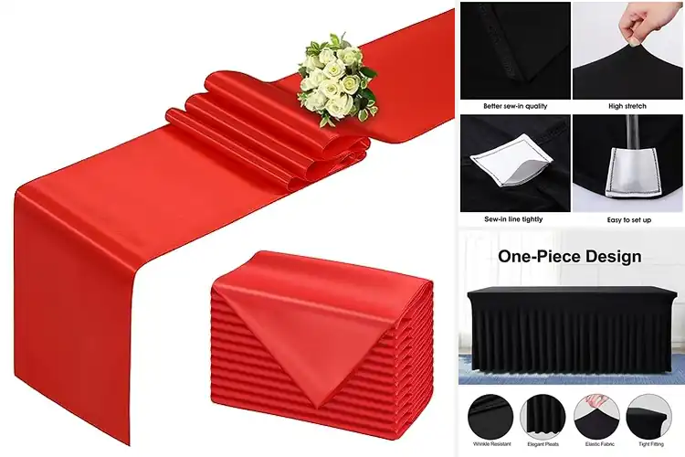 Detailed view of 10 Best Buffet Tablecloths for Stylish Event Decor
