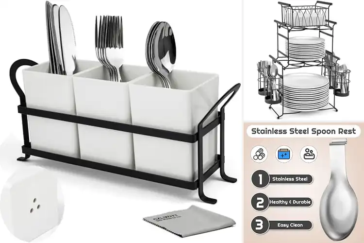 Detailed view of 10 Best Buffet Utensil Holders for Easy, Stylish Serving