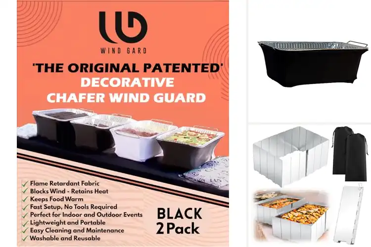Detailed view of 10 Best Buffet Wind Guards for Fresh, Safe Serving