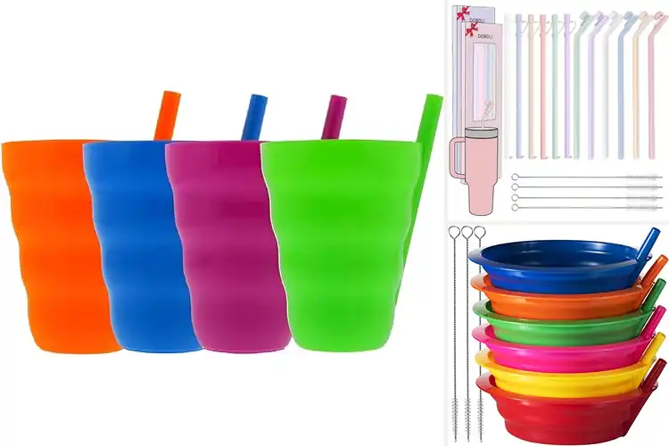 Detailed view of 10 Best BuiltIn Straws: Fun, Spill-Proof Sipping Fun