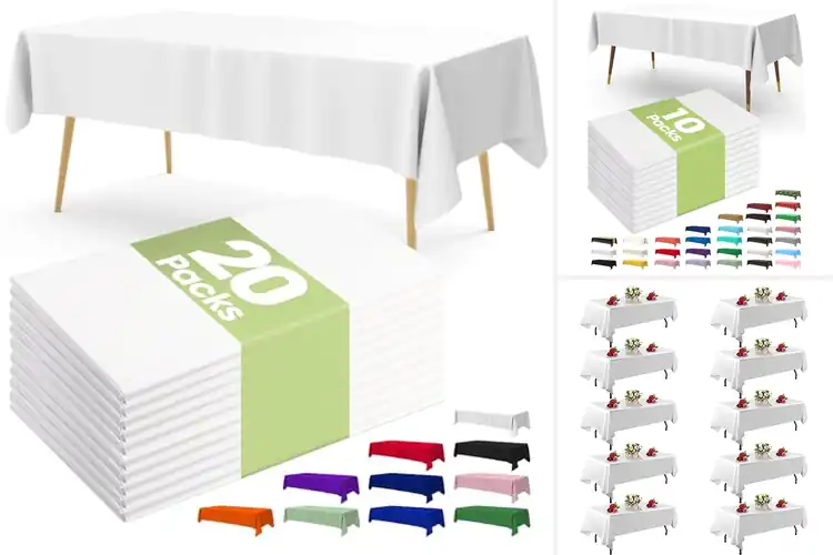 Detailed view of 10 Best Bulk Tablecloths for Stress-Free Big Events