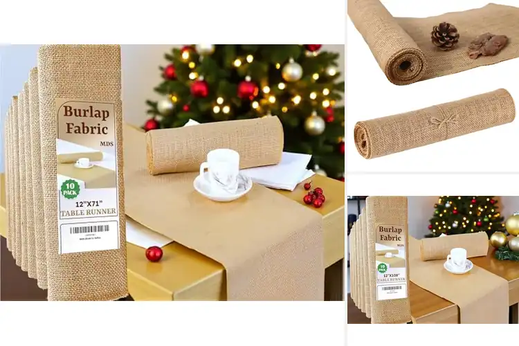Detailed view of Best Burlap Table Runners