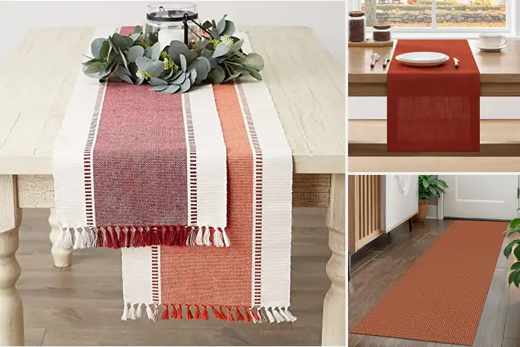 Detailed view of 10 Best Burnt Orange Runners: Soft, Vibrant & Non-Slip Bliss