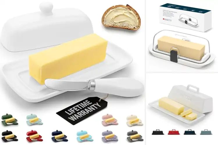 Detailed view of Best Butter Dishes With Lids for Freshness & Easy Serving
