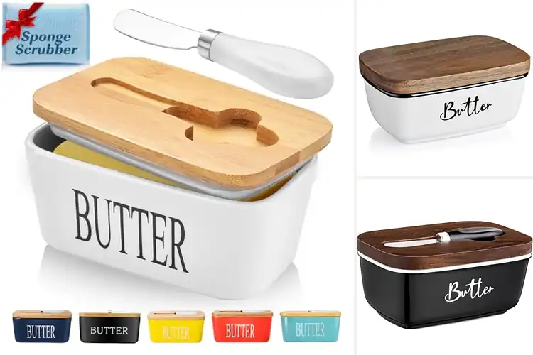 Detailed view of Best Ceramic Butter Dish For Countertop