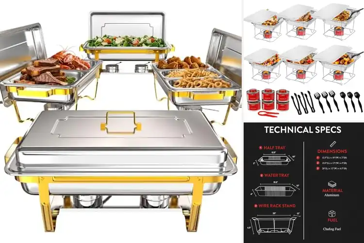 Detailed view of 10 Best Chafing Dishes for Stylish Food Presentation