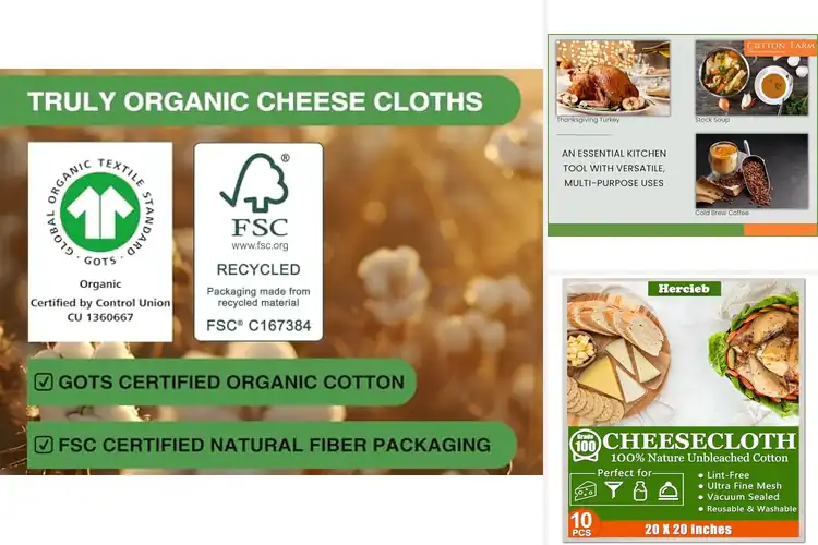 Detailed view of 10 Best Cheese Cloths for Easy Strain & Long Life