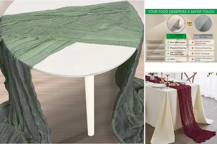 Detailed view of 4 Best Cheesecloth Decorations for Elegant Tables