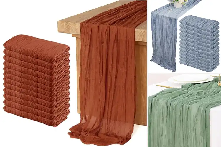 Detailed view of 10 Best Cheesecloth Runners: Transform Your Table Instantly