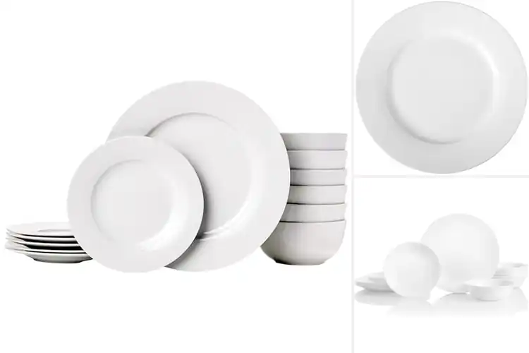 Detailed view of Best Classic White Dinnerware