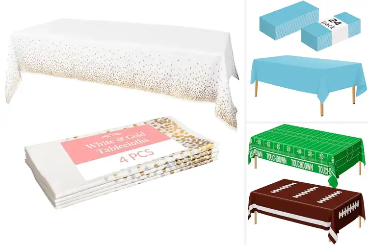 Detailed view of Best Clean Up Table Cloths For Quick Parties