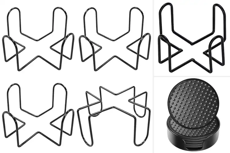 Detailed view of Best Coaster Holder For Stacking: Tidy Up in Style